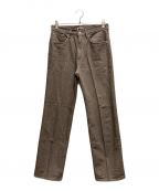 AURALEEオーラリー）の古着「HARD TWIST BROWN DENIM 5P PANTS」｜ベージュ