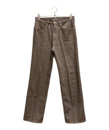 AURALEE（オーラリー）の古着「HARD TWIST BROWN DENIM 5P PANTS」｜ベージュ