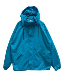 AURALEE（オーラリー）の古着「WOOL MAX CANVAS HOODED BLOUSON」｜ブルー