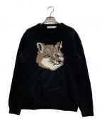 maison kitsuneメゾンキツネ）の古着「BIG FOX HEAD PULLOVER」｜ブラック