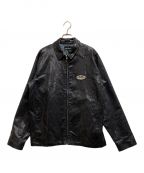 BlackEyePatchブラックアイパッチ）の古着「JEANS LOGO PYTHON COATED DENIM JACKET」｜ブラック