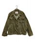 CAMIEL FORTGENS（カミエルフォートヘンス）の古着「DENIM JACKET VELVET COTTON MULTI GREEN STRIPE」｜グリーン