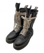 Dr.Martens×RICK OWENSドクターマーチン×リックオウエンス）の古着「18 HOLE BOOTS ロングレースアップブーツ」｜ブラック