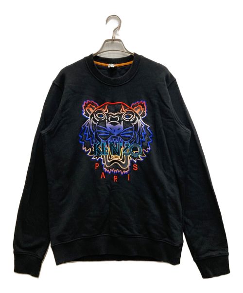 KENZO（ケンゾー）KENZO (ケンゾー) GRADIENT TIGER SWEATSHIRTS ブラック サイズ:Sの古着・服飾アイテム