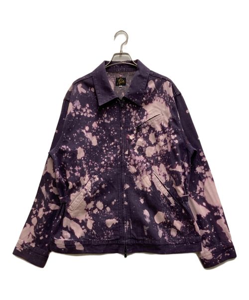 Needles（ニードルズ）Needles (ニードルズ) Bleach-Splattered Denim Jacket パープル サイズ:Ⅿの古着・服飾アイテム