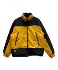 BlackEyePatch (ブラックアイパッチ) 2 TONE NYLON PUFFER JACKET イエロー×ブラック サイズ:Ⅿ