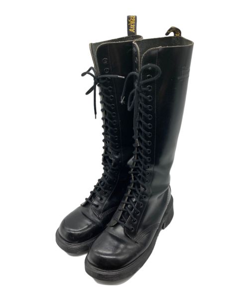 Dr.Martens（ドクターマーチン）Dr.Martens (ドクターマーチン) スクエアトゥ20ホールブーツ ブラック サイズ:5の古着・服飾アイテム