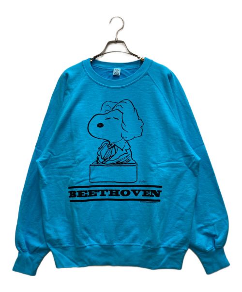 NEXUSVII（ネクサスセブン）NEXUSVII (ネクサスセブン) PEANUTS (ピーナッツ) SNP-BEETHOVEN CREW ブルー サイズ:48の古着・服飾アイテム