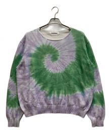 DISCOVERED（ディスカバード）の古着「Tie dye print knit」｜グリーン×パープル