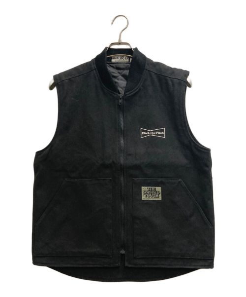 BlackEyePatch（ブラックアイパッチ）BlackEyePatch (ブラックアイパッチ) WASTED YOUTH (ウエステッド ユース) OG BOY Duck WORK Vest ブラック サイズ:Ⅼの古着・服飾アイテム