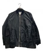 sacaiサカイ）の古着「NYLON TWILL BLOUSON MA-1」｜ブラック