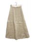 AURALEE (オーラリー) MILLED FRENCH MERINO RIB KNIT FLARE SKIRT ベージュ：14000円