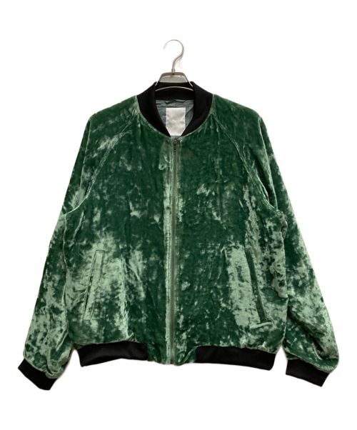 whowhat（フーワット）whowhat (フーワット) VELVET BLOUSON グリーン サイズ:Ⅿの古着・服飾アイテム