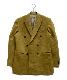 Mr.Gentleman×Harris Tweed（ミスタージェントルマン×ハリスツイード）の古着「ツイードジャケット」｜イエロー