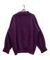 UNUSED (アンユーズド) v-neck knit LAMPO ZIPPER パープル サイズ:2：12000円