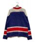 ROTOL (ロトル) MOHAIR HOCKEY KNIT レッド×ブルー サイズ:3：15000円