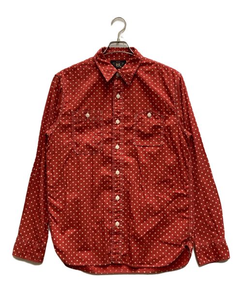 RRL（ダブルアールエル）RRL (ダブルアールエル) ドットシャツ レッド サイズ:Ⅿの古着・服飾アイテム