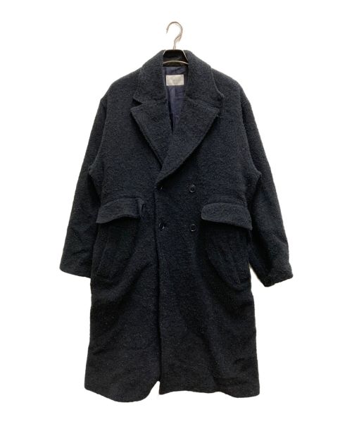 arenotis（アーノッティーズ）arenotis (アーノッティーズ) Mohair Loop Wool Long Coat ブラック サイズ:1の古着・服飾アイテム