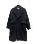 arenotis（アーノッティーズ）の古着「Mohair Loop Wool Long Coat」｜ブラック