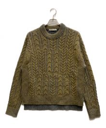 Acne studios（アクネ ストゥディオス）の古着「クルーネックセーター」｜ブラウン×グレー