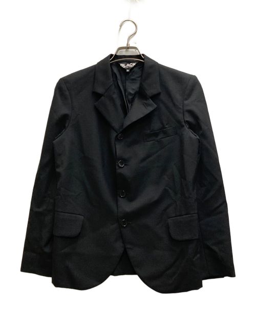 BLACK COMME des GARCONS（ブラック コムデギャルソン）BLACK COMME des GARCONS (ブラック コムデギャルソン) ウールテーラードジャケット ブラック サイズ:Ｓの古着・服飾アイテム