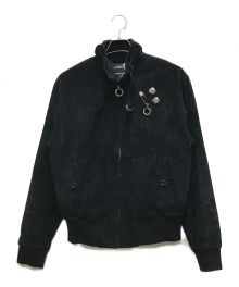 RAF SIMONS×FRED PERRY（ラフシモンズ×フレッドペリー）の古着「Jumbo Corduroy Harrington Jacket」｜ブラック