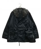 s'yteサイト）の古着「WATER-REPELLENT NYLON TWILL SHAWL COLLAR BLOUSON」｜ブラック