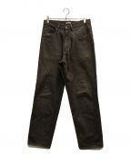 AURALEEオーラリー）の古着「HARD TWIST DENIM WIDE PANTS」｜ブラウン