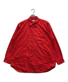 COMME des GARCONS HOMME（コムデギャルソン オム）の古着「透かしプリントレギュラカラーシャツ」｜レッド