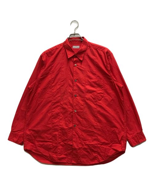 COMME des GARCONS HOMME（コムデギャルソン オム）COMME des GARCONS HOMME (コムデギャルソン オム) 透かしプリントレギュラカラーシャツ レッド サイズ:FREEの古着・服飾アイテム