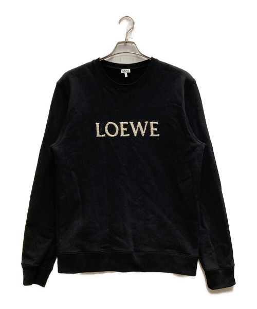 LOEWE（ロエベ）LOEWE (ロエベ) レギュラーフィット スウェットシャツ ブラック サイズ:Ⅼの古着・服飾アイテム