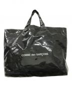 COMME des GARCONSコムデギャルソン）の古着「PVCロゴトートバッグ」｜ブラック