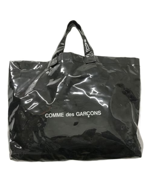 COMME des GARCONS（コムデギャルソン）COMME des GARCONS (コムデギャルソン) PVCロゴトートバッグ ブラックの古着・服飾アイテム