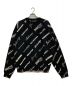 BALENCIAGA（バレンシアガ）の古着「Logomania All Over Sweater」｜ブラック