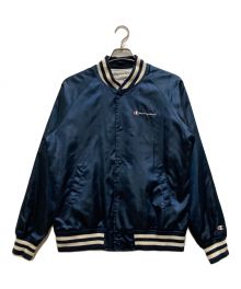 Champion×SUPREME（チャンピオン×シュプリーム）の古着「Satin Jacket」｜ネイビー