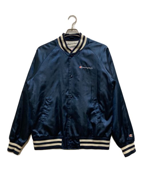 Champion（チャンピオン）Champion (チャンピオン) SUPREME (シュプリーム) Satin Jacket ネイビー サイズ:Ⅿの古着・服飾アイテム