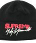 中古・古着 SUPREME (シュプリーム) YOHJI YAMAMOTO (ヨウジヤマモト) New Era (ニューエラ) ニット帽 ブラック：9000円