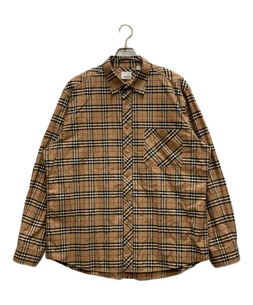 BURBERRY（バーバリー）BURBERRY (バーバリー) スモールスケールチェックシャツ ベージュ サイズ:XXXLの古着・服飾アイテム