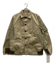 sacai (サカイ) Cotton Chino x Nylon Twill Blouson ベージュ サイズ:2