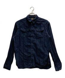 RRL（ダブルアールエル）の古着「ワークシャツ」｜ネイビー