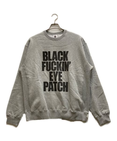 BlackEyePatch（ブラックアイパッチ）BlackEyePatch (ブラックアイパッチ) BFEP CREW SWEAT グレー サイズ:Ⅼの古着・服飾アイテム