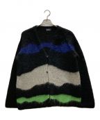 sodukスドーク）の古着「drawing knit cardigan」｜ブラック