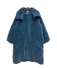 UNDECORATED（アンデコレイテッド）の古着「Cotton Velvet Padding Coat」｜ブルー