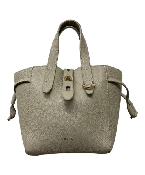 FURLA（フルラ）FURLA (フルラ) NET M HOBO2WAYバッグ ベージュの古着・服飾アイテム