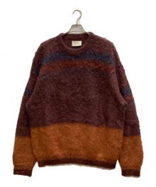 YOKE（ヨーク）の古着「ROTHKO BORDER CREW NECK」｜ブラウン