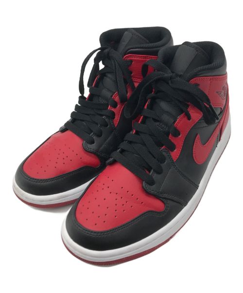 NIKE（ナイキ）NIKE (ナイキ) AIR JORDAN 1 MID レッド×ブラック サイズ:US 7の古着・服飾アイテム