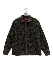 SUPREME（シュプリーム）の古着「Snakeskin Corduroy Zip Up Shirt」｜グレー