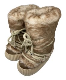 YELLO（イエロー）の古着「YGRITTE FAUX FUR BOOTS」｜ブラウン