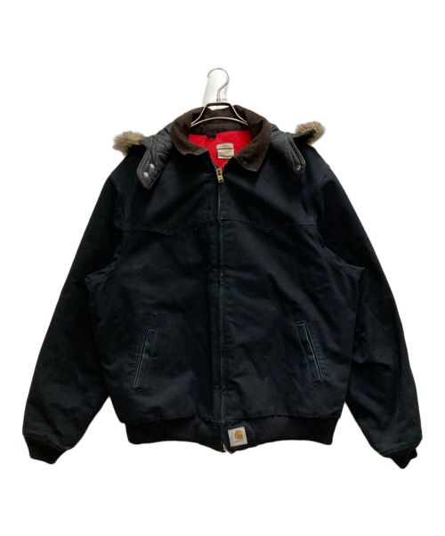 CarHartt（カーハート）CarHartt (カーハート) Quilted Flannel Lined Santa Fe Jacket ブラック サイズ:2XLの古着・服飾アイテム