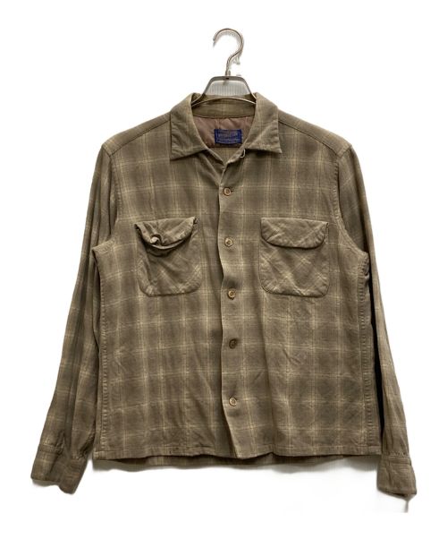 PENDLETON（ペンドルトン）PENDLETON (ペンドルトン) 60'Sオンブレチェックシャツ ベージュ サイズ:Ⅿの古着・服飾アイテム